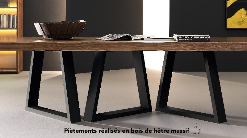 Table de réunion rectangulaire Kyo - Martex - Zebrano_1