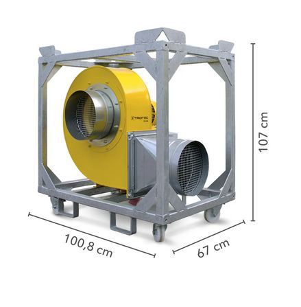 Ventilateur centrifuge industriel TFV 100 - hautes performances - débit 4000 m³/h - robuste et étanche IP55_1