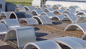 Abri piscine haut Constellation / téléscopique / motorisé / en polycarbonate alvéolaire et aluminium_1