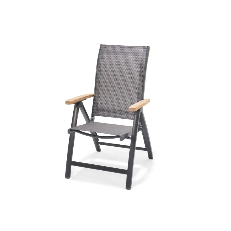 Fauteuil de jardin inclinable essence 71,1x61,9x107,1cm – MTF – aluminium et teck – 2nab3129_1