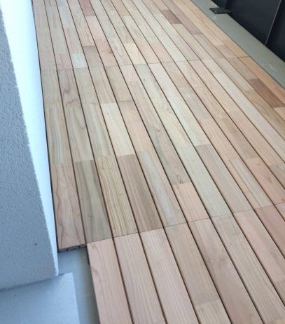 Lames de terrasses - Moulures du Nord - cèdre clipsable sans vis ni clou - épaisseur 32 mm_1