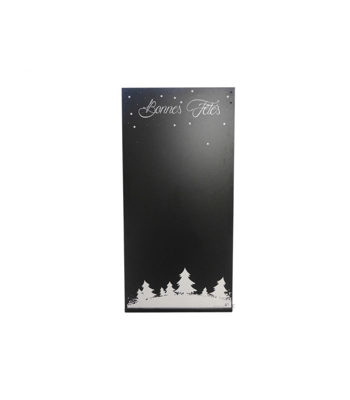 Stop trottoirs - interface plv - avec ardoises personnalisées Bonnes Fêtes - 120 x 60 cm_1