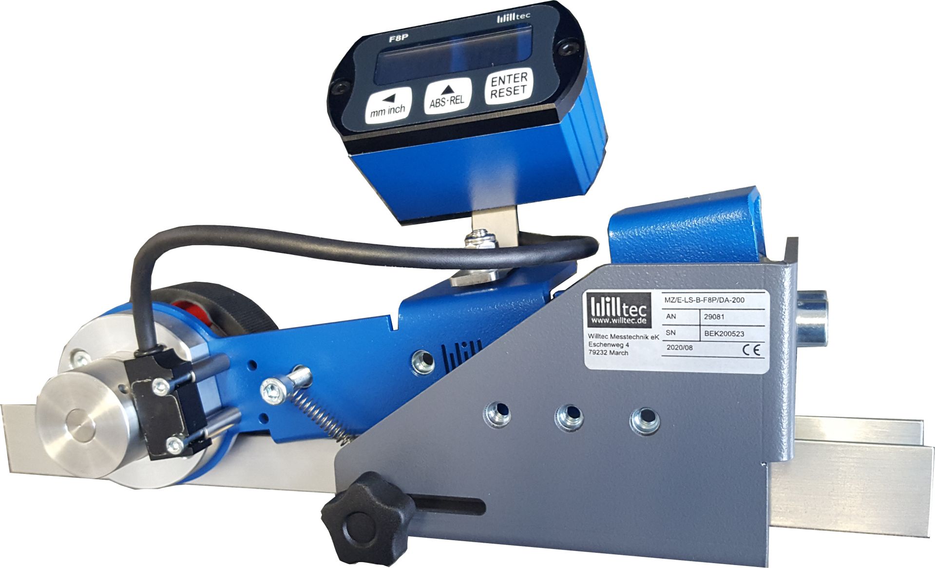 Métreuse portative pour câble et corde - mesure précise 4 à 30 mm - affichage LCD programmable_1