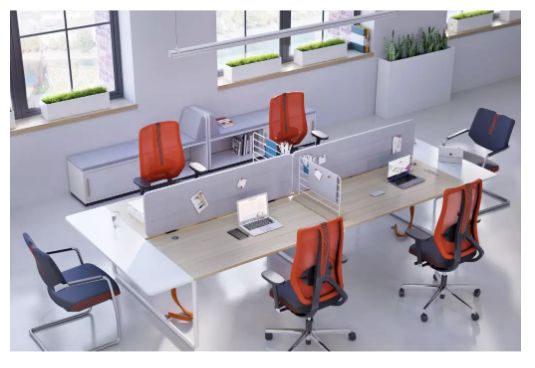 Play&Work - Bureau open space 2 personnes - Design contemporain avec finitions personnalisables et options modulables_1