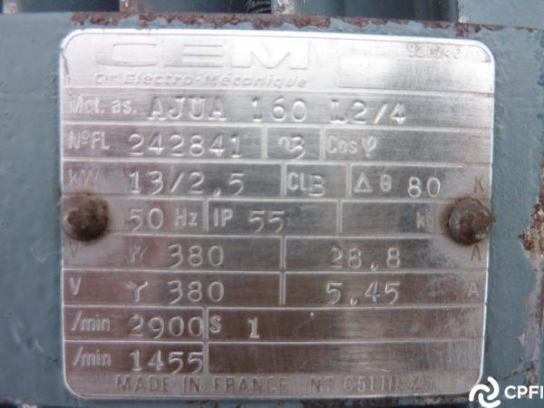 Pompe centrifuge APV-SPX-PUMA 2.3.11 - 13kW - 240 mm turbine_1