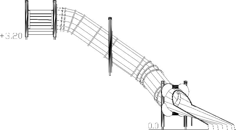 Toboggan-tube 8.8m/courbe réf-8066783 - hags_1