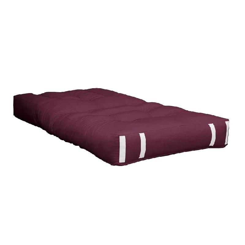 Fauteuil futon standard convertible HIPPO CHAIR - couleur bordeaux - matelas confortable 90x200 cm_1