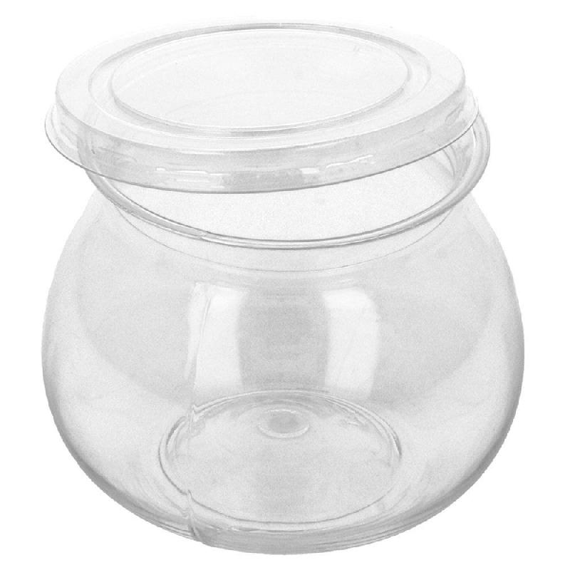 Mini pot à yaourt +couvercle PP transparent 14cl Ø6x6,1cm - par 250_1