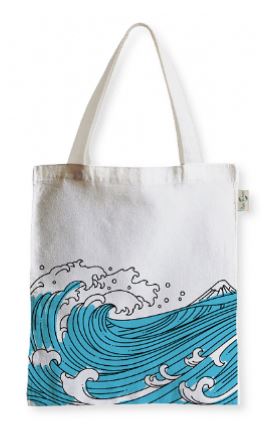 Sac réutilisable en 100 % coton naturel - 48H x 38L cm - Poignées en coton recyclé_1