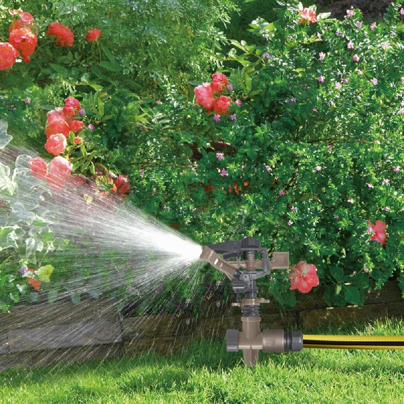 Arroseur à visser 15/21 mm JARDIBRIC - surface circulaire jusqu'à 154 m² - ABS_1