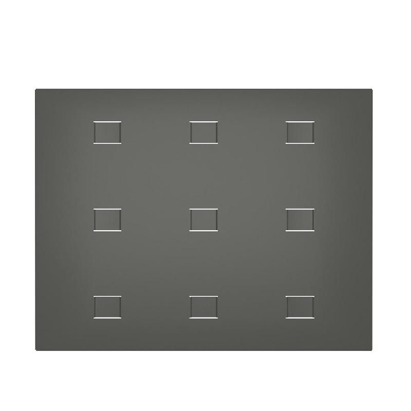 Panneau 600x450mm 9 trous - gris anthracite_1