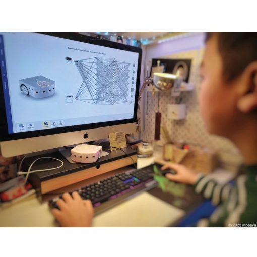 ROBOT ÉDUCATIF THYMIO II IA LEARNING ROBOTS MOBSYA INTELLIGENCE ARTIFICIELLE PYTHON SCRATCH BRIQUE CONSTRUCTION_1