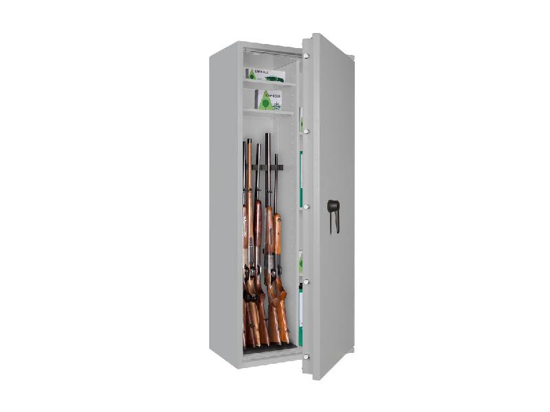 Armoire à armes FORMAT CAPRIOLO III Classe I - Armoire à fusils (EN 1143-1) - Serrure à combinaison mécanique Depravo K / Gris clair RAL 7035_1