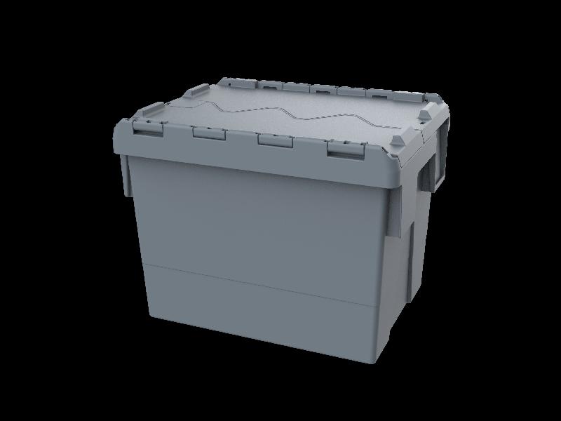 Bac navette économique - 190439 – Gris - 600 x 400 x 250 mm_1