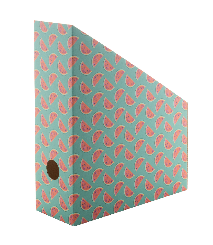 Organiseur pour fichiers de bureau personnalisable - en carton ondulé - impression quadri - livré à plat_1