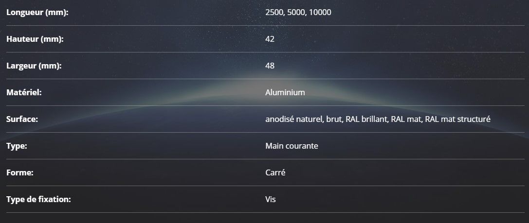18.4010.420.10 - Mains courantes - OnLevel - Aluminium - Longueur 2500 à 10000 mm - Set complet avec LED_1