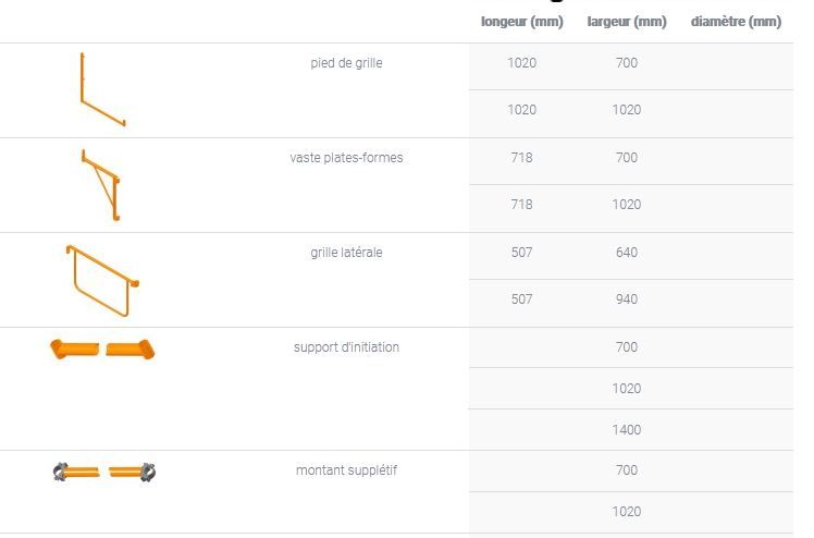 Échafaudage européen démontable DERCONS - diamètre du tuyau 42 mm - acier de haute qualité_1