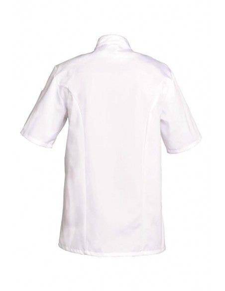 Fabcc00600 - Veste de cuisine SNV - manches courtes avec aération sous les bras et poches pratiques_1