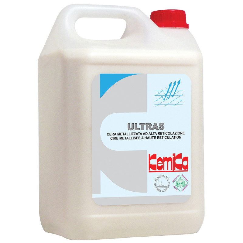 Kemika ultras cire metallisee a haut niveau de reticulation pour tous types de sols ph: 8.6 ± 0.2 bidon de 5l_1