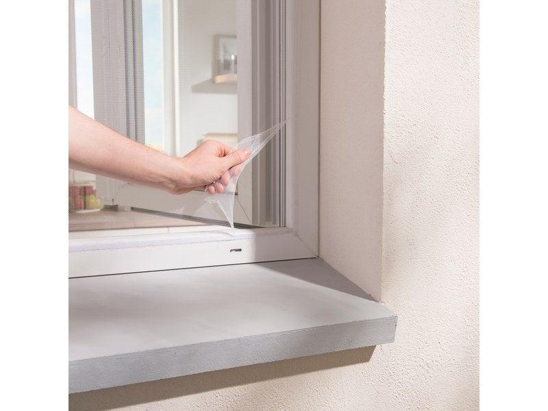 Moustiquaire pour porte-fenêtre - 180x150 cm - Polyester noir - Recoupable_1