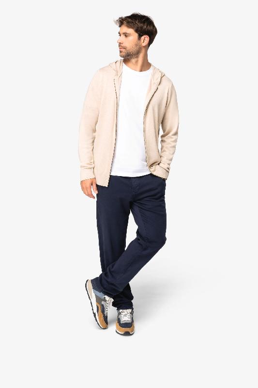 Pull écoresponsable à capuche en lyocell pour homme - Réf: NS906 - Coton biologique et TENCEL_1