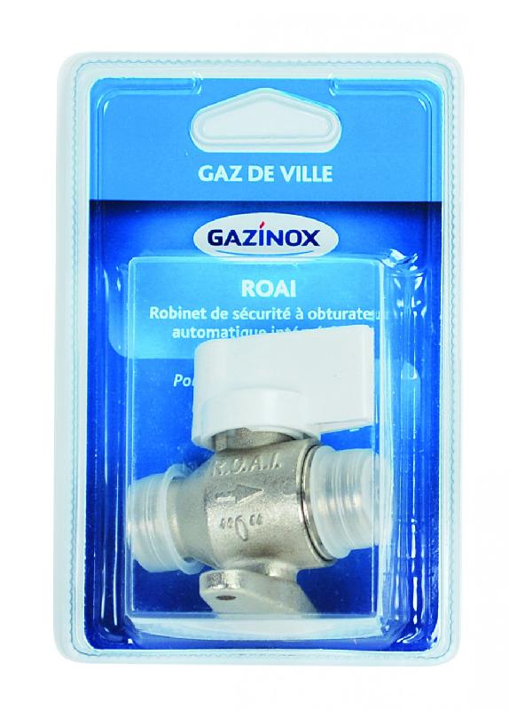 Robinet d'arrêt pour gaz naturel - GAZINOX - Filetage 15 x 21 - Hauteur 70 cm_1