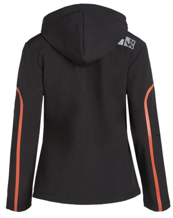 Veste noire de travail femme - multipoches - softshell triple couches - taille S_1