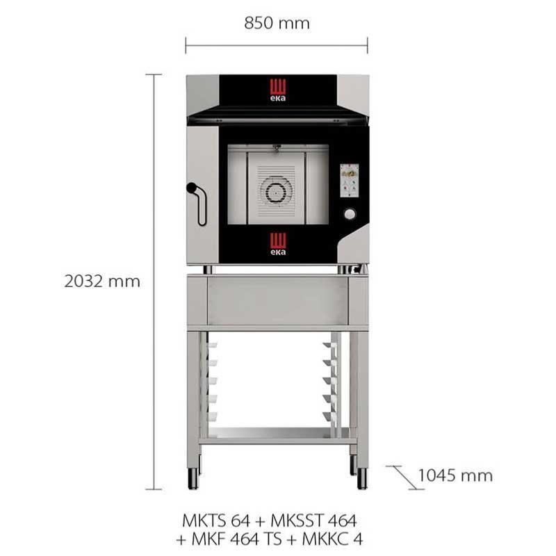 Four mixte électrique MILLENIAL Touch Screen - 4x GN 1/1 ou EN 60/40 - Tactile | Eka - MKF416TS_1