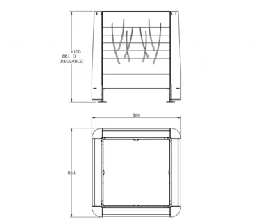 Jardinière SQUARE Métal_1