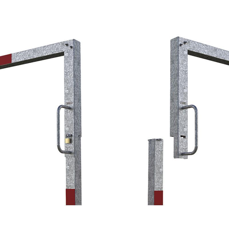 Portique limiteur de hauteur pivotant en acier - Hauteur hors sol 2200 mm - Réf : 202306_1
