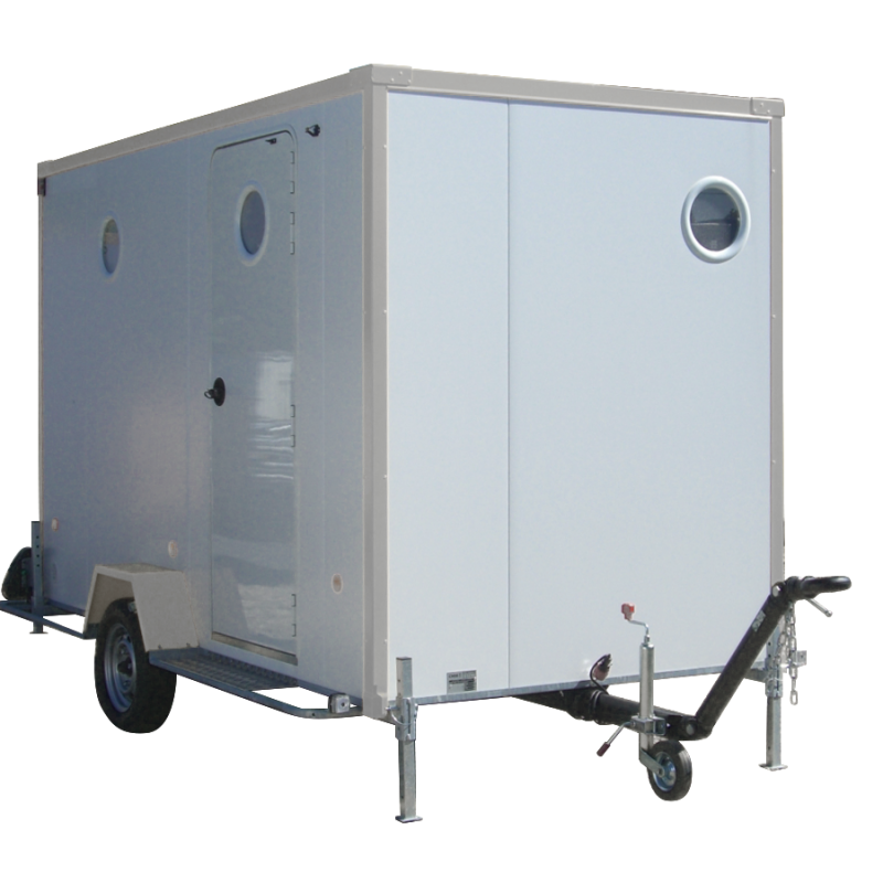 ROULOTTE DE CHANTIER AVEC WC ÉLEC / RÉFÉCTOIRE / SANITAIRE /  3.38 X 1.68 X 1.99M_1
