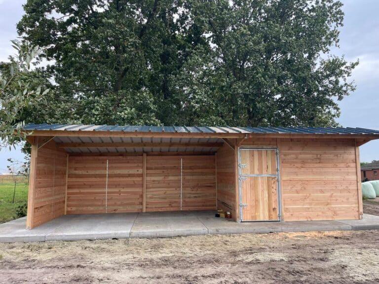 Box abri chevaux - BOX010 - Bois Français 100% Douglas, épaisseur 48 mm, isolation thermique_1