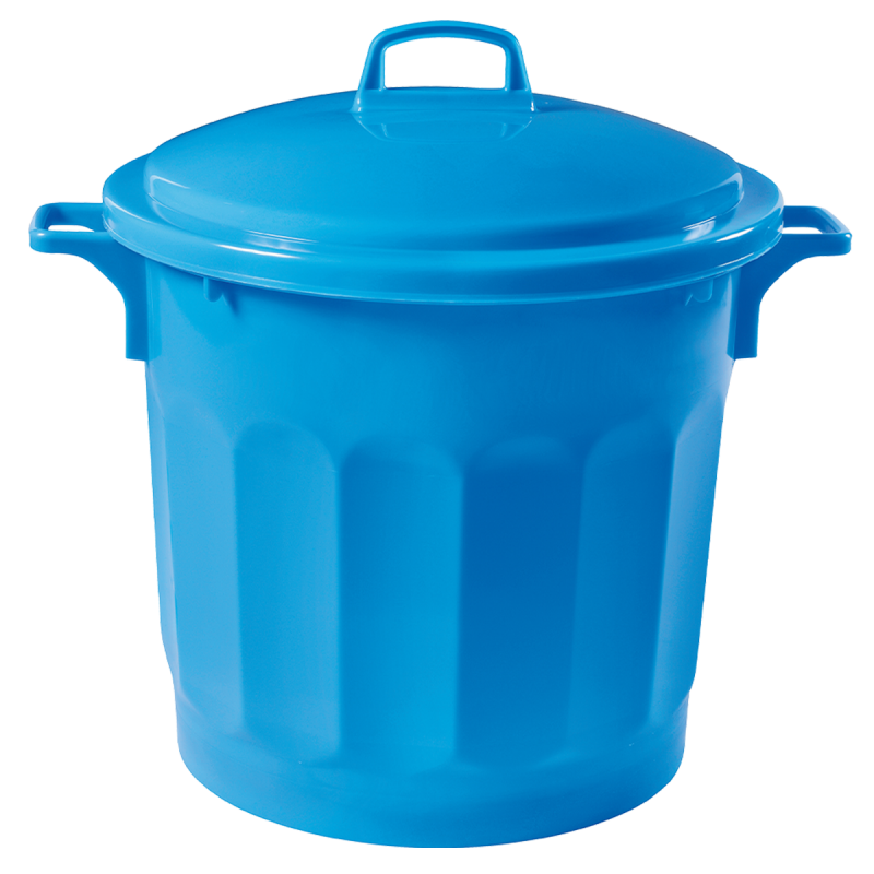 Couvercle pour poubelle ronde tri sélectif 75 L Gilac - Bleu_1