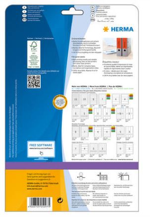 Étiquettes classeur A4 rouges 192 x 61 mm - Référence 5097 - compatibles imprimantes laser, jet d'encre et photocopieuses_1