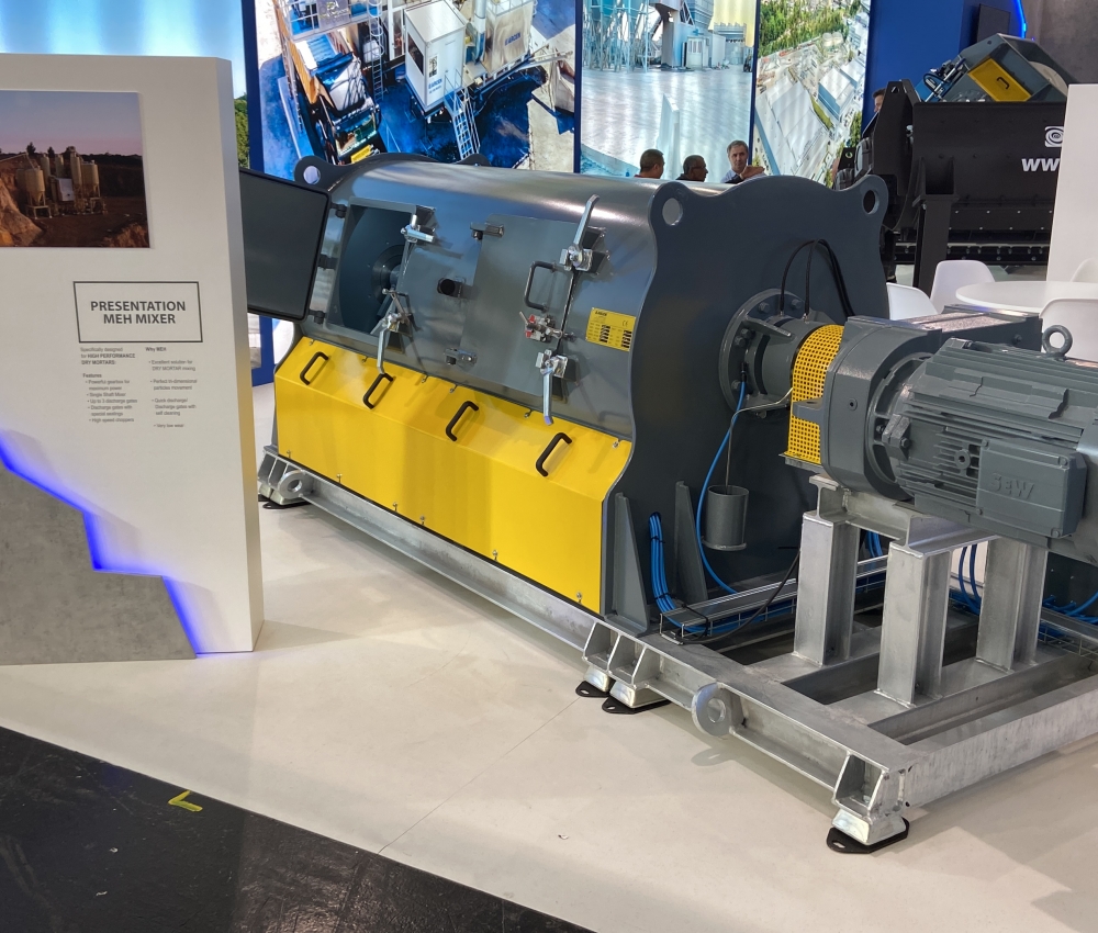 Malaxeur à simple arbre horizontal pour mortier sec - 200 à 6000 litres - MEH_1