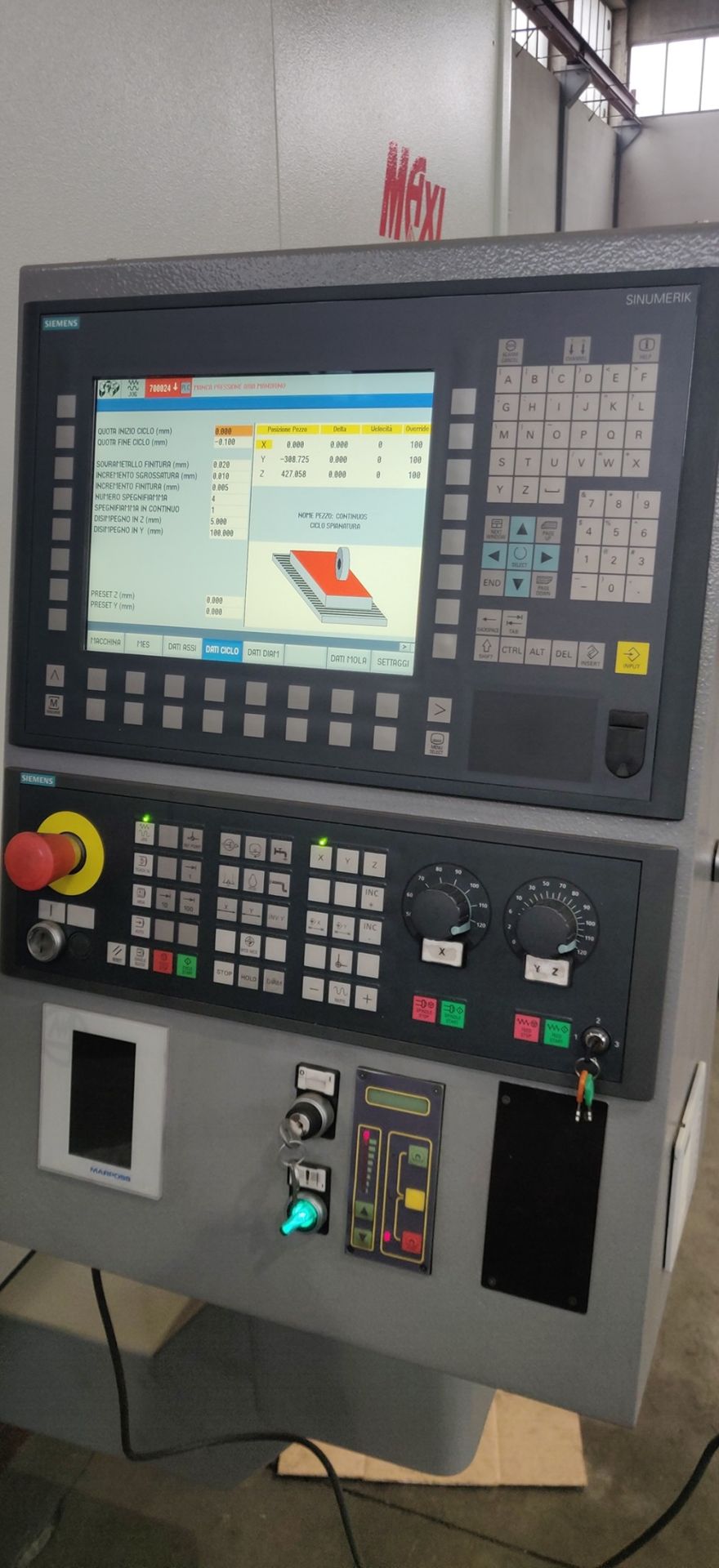 Rectifieuse plane CNC d'occasion DELTA modèle MAXI 2000/750 - grandes dimensions - CNC SIEMENS 840D - fabrication 2020_1