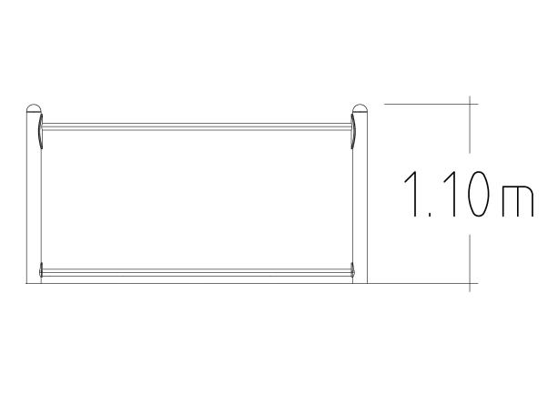 Équipement de fitness extérieur pour rééducation et remise en forme - Gym Ladder Walk - 8061231 - Hags_1