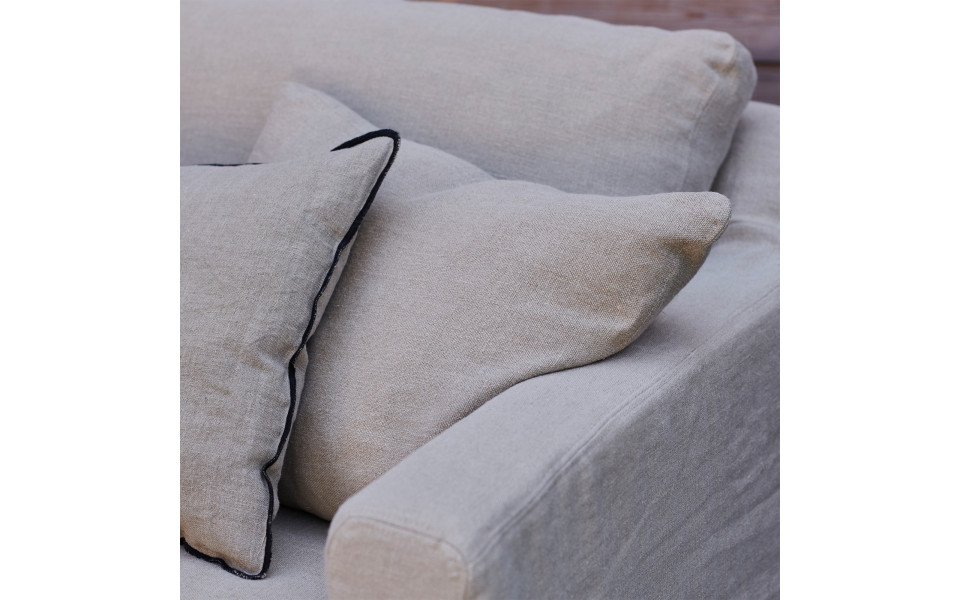 Fauteuil Bruges 90×85 cm - Home Spirit - Confort en plume et finition déhoussable_1