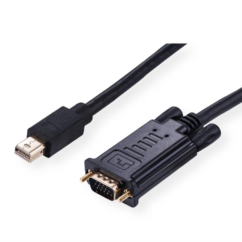Roline câble mini displayport-vga, minidp m - vga m, noir, 5 m_1