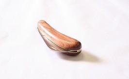 Serpette pliante Due Buoi - lame forte épaisse - manche merisier ou ébonite - 8.5cm - 150g - 20.5cm_1