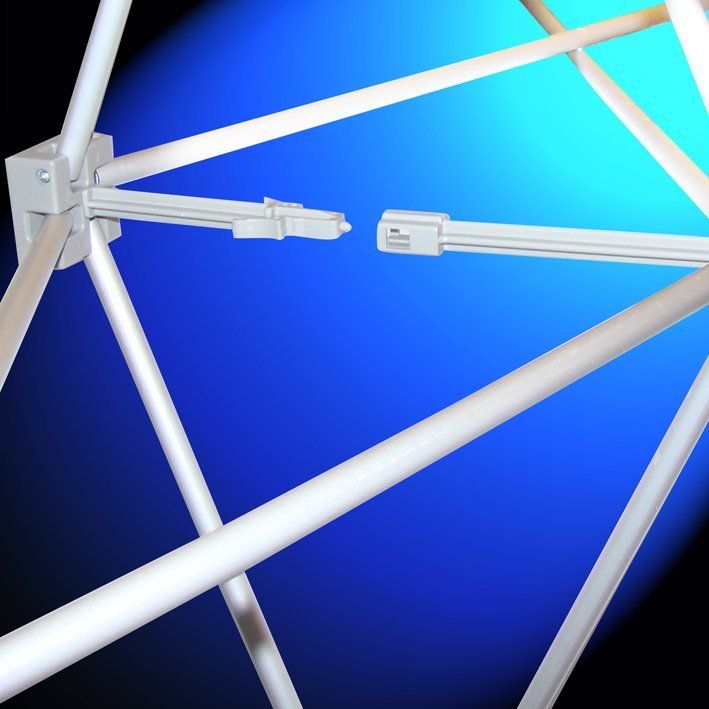 Stand parapluie tissu tendu carré en Velcro Pop-Up 3x3 - Idéal pour photocall et événements_2