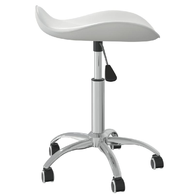 Vidaxl tabouret de salon et spa blanc similicuir 323683_1