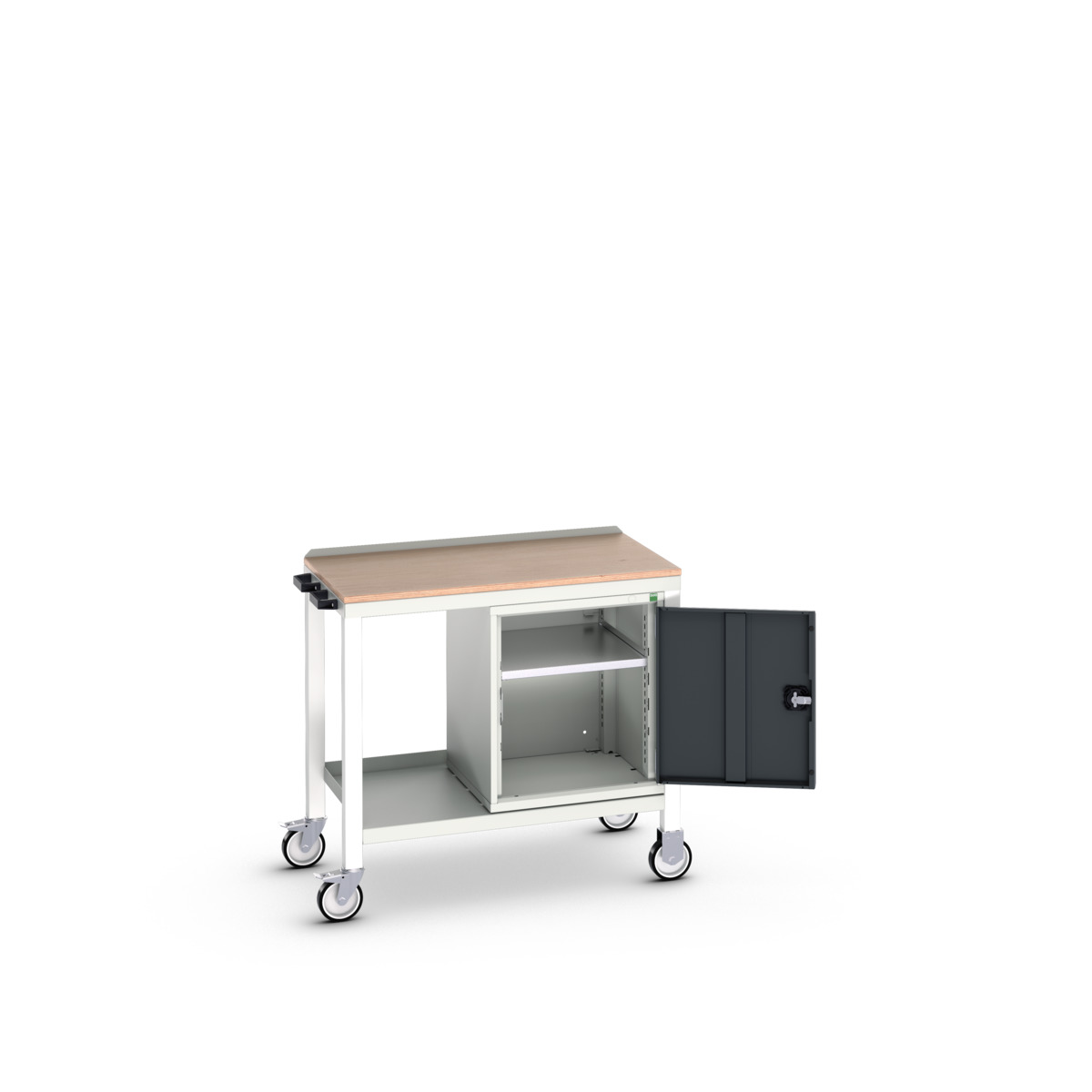 Établi Verso Lourd Roulant - Avec Porte & Plateau Mpx - Dimensions 1000x600x930mm_0