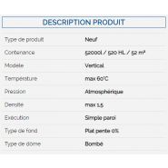 Elf005236p0 - Cuve engrais liquides 52000L - Sodipia - chapeau d'évent PVC, porte inox, vanne tirage total_1