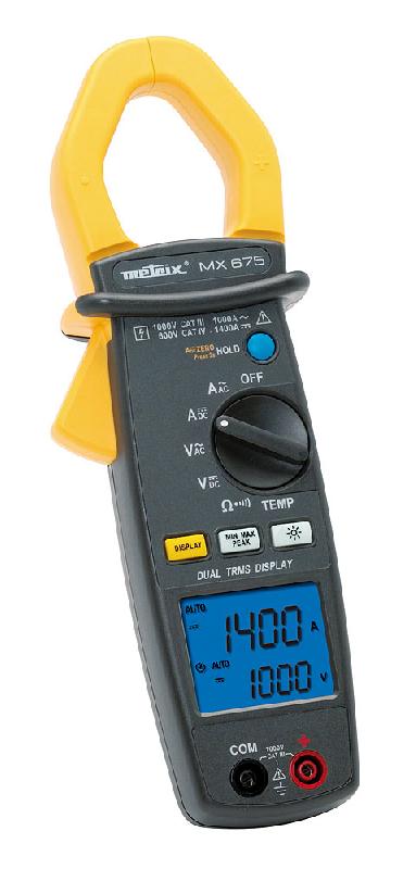Pince ampèremétrique MX 675 - Double afficheur 600 V CAT IV - Marque METRIX_1