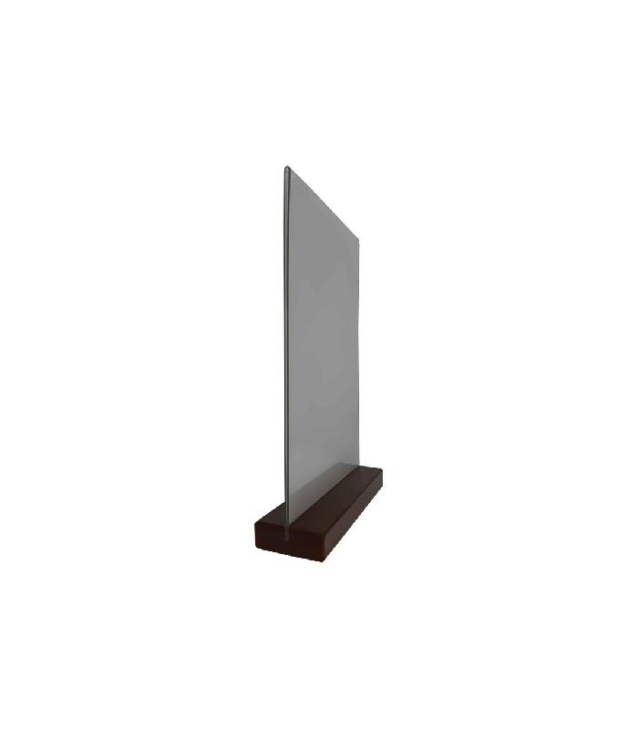 Porte menu de table en bois avec plexiglass A4 - Lot de 2 - Référence : PFN57CH-PLEXIA4_1