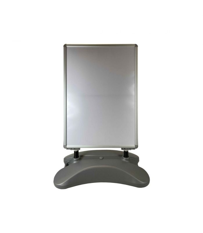 Stop trottoirs - interface plv en aluminium sur ressorts pour 2 affiches format A0_1