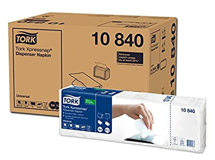 Tork xpressnap®serviettes de table enchevetrees 1plis 21,3x33cm systeme n4 blanc- carton de 9000_1