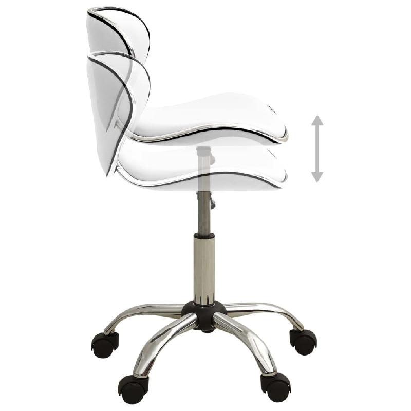 Vidaxl tabouret de salon et spa blanc similicuir 323673_1