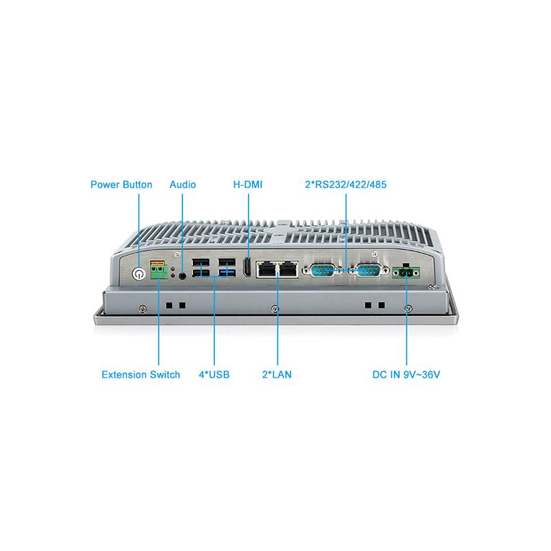 Panel PC industriel fanless 15 pouces XGA - EVI-15SRC - Intel Core i3/i5/i7, Tactile capacitif_1